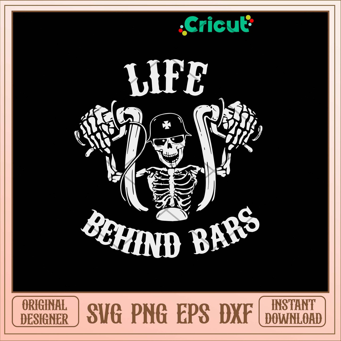 Life Behind Bars Bicycle Svg