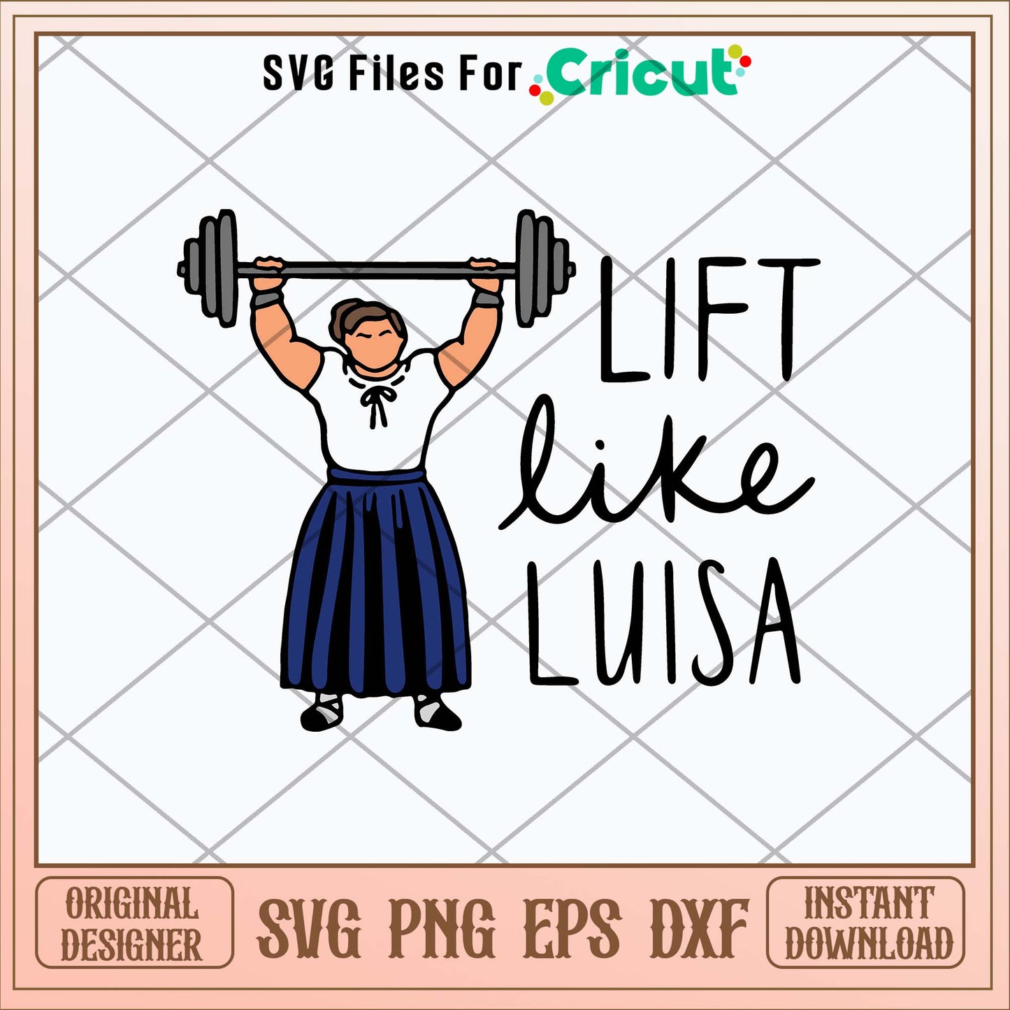 Lift Like Luisa Encanto Svg
