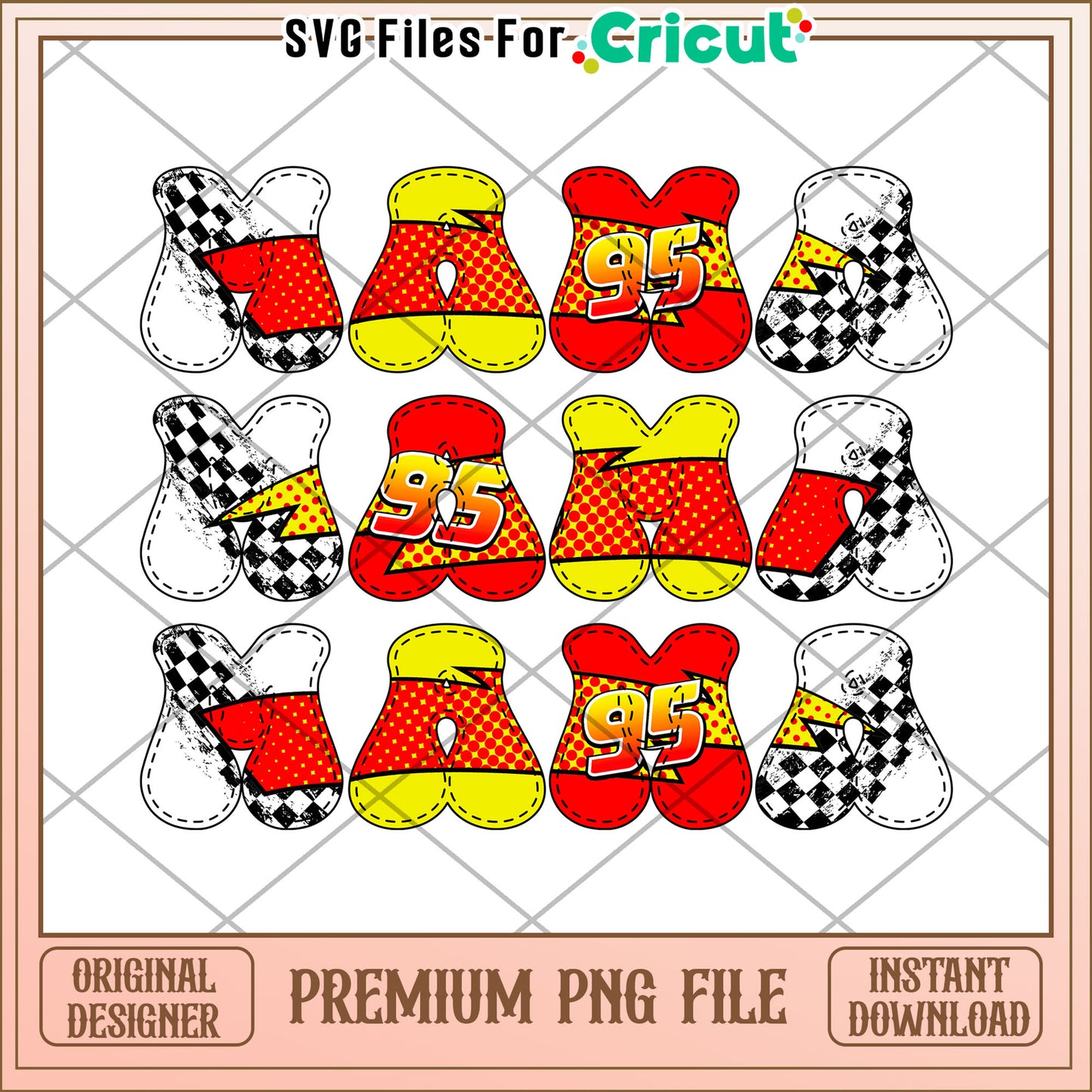 Lightning McQueen PNG Sublimation