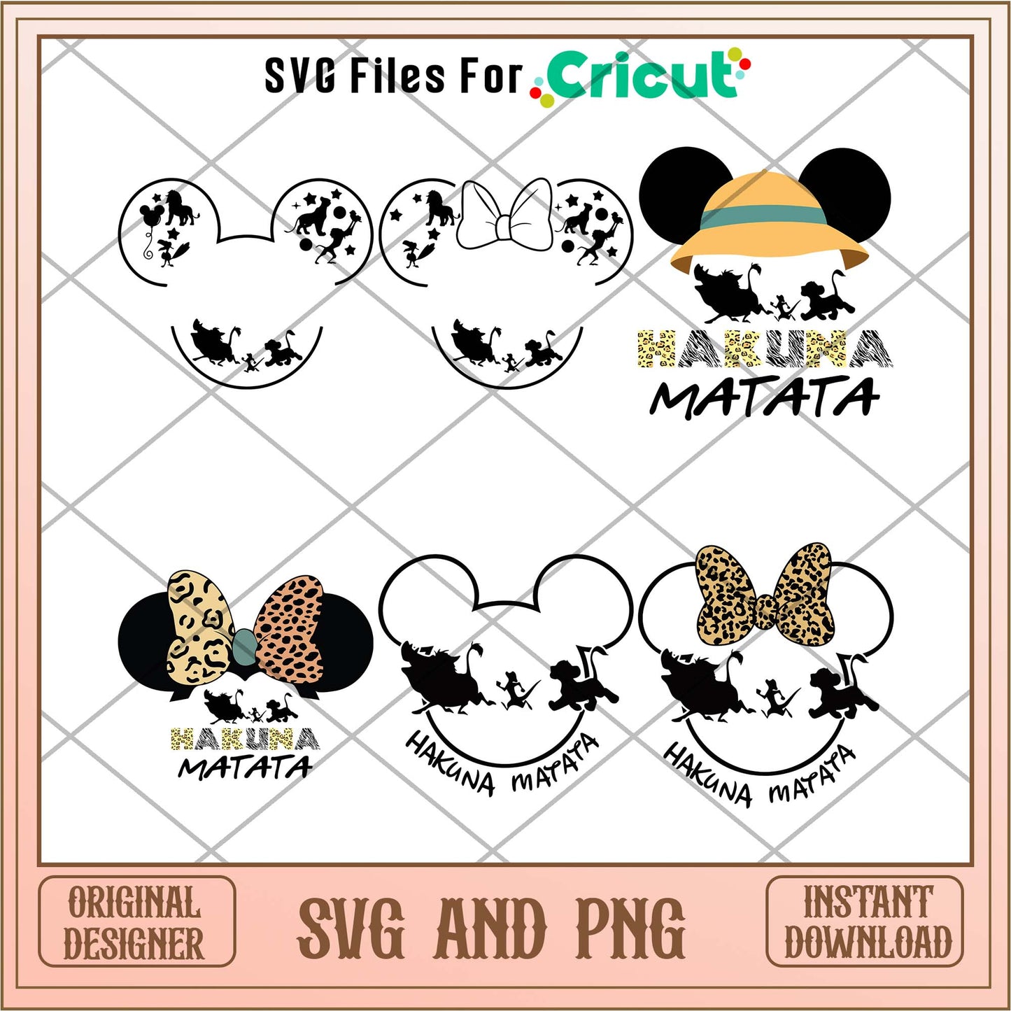Disney head Lion king movie svg bundle