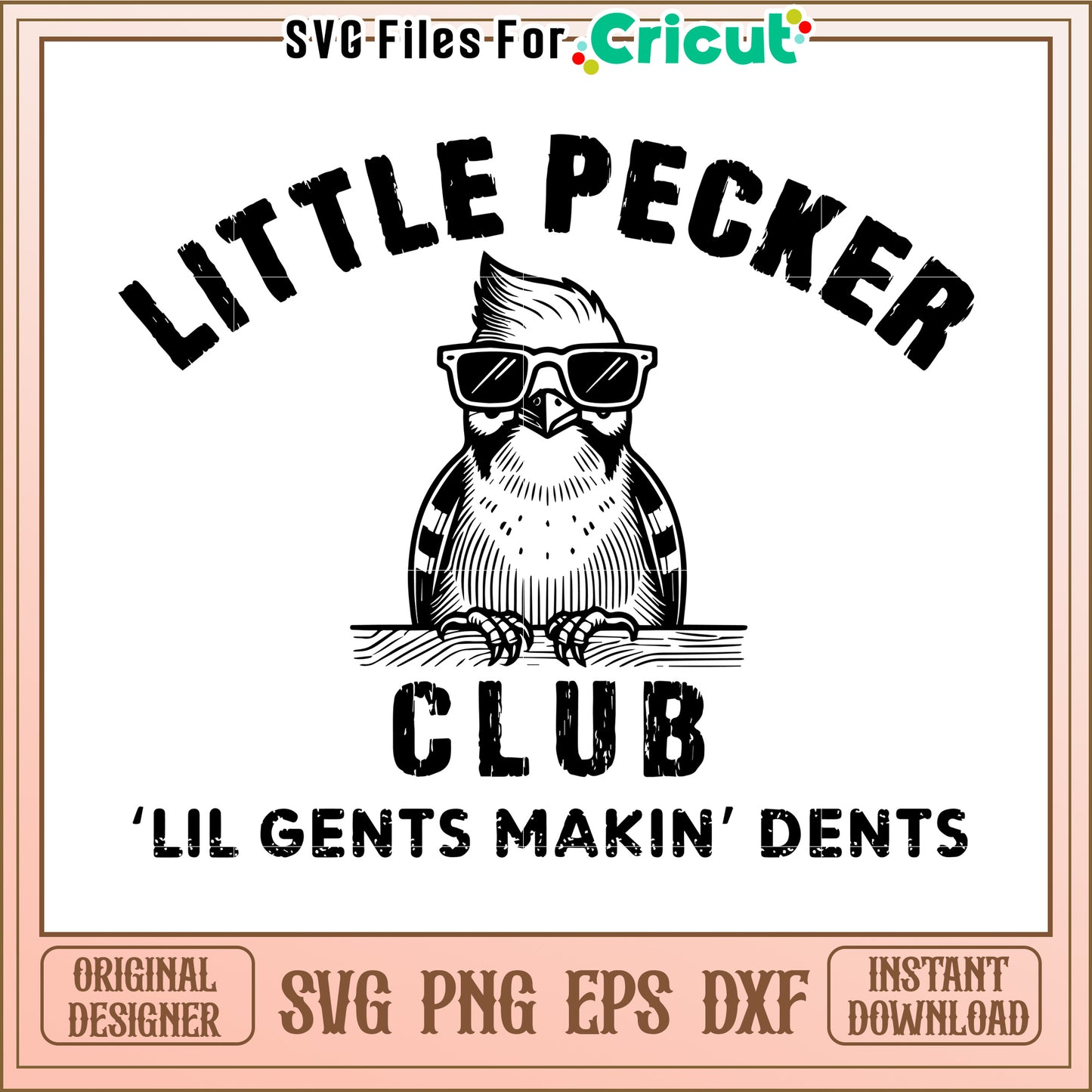 Little Pecker Club SVG Design