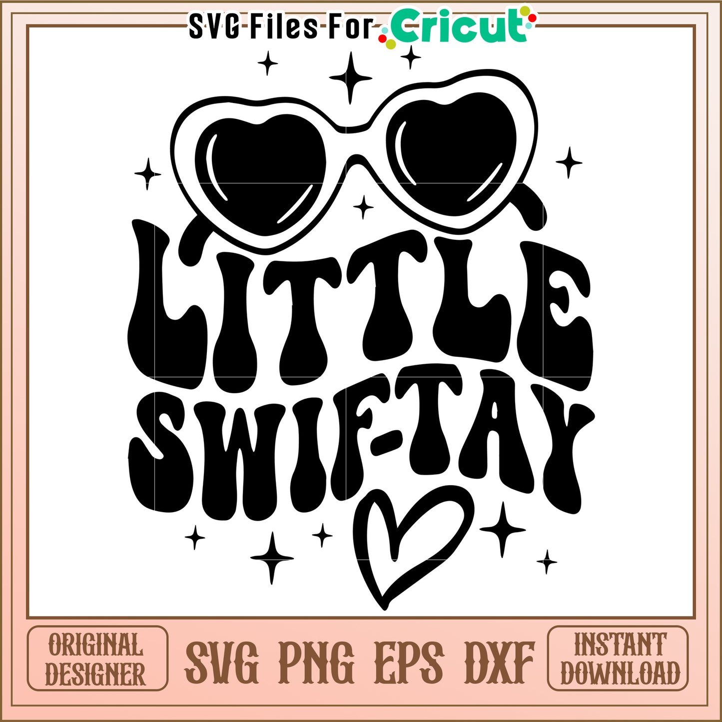 Little Swiftay SVG Heart Sunglasses