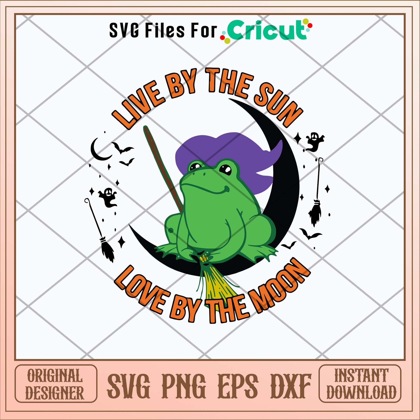Live By The Sun Love By The Moon Svg