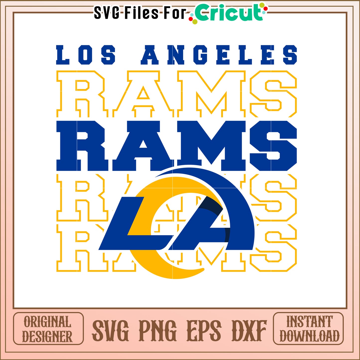 Los Angeles Rams SVG Design