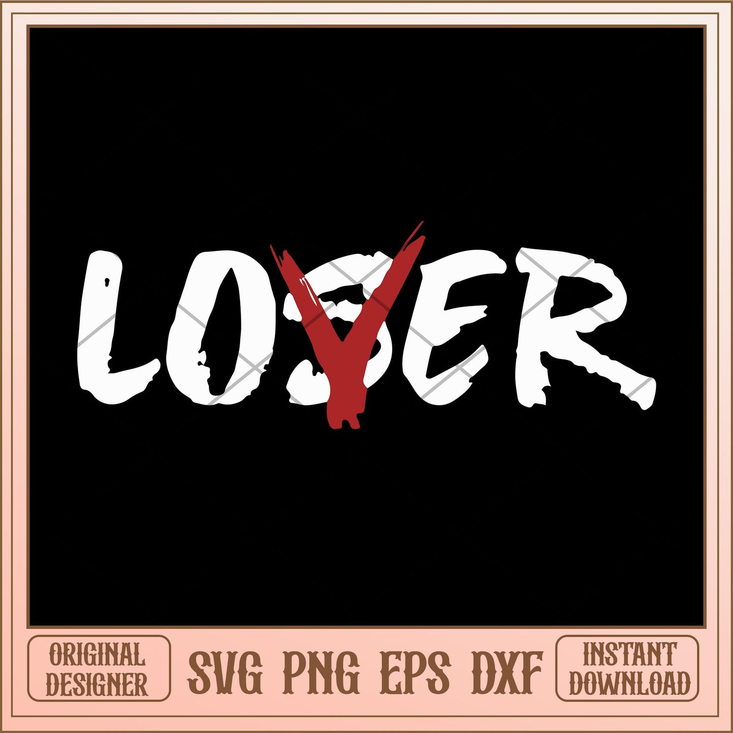 Loser love svg, halloween characters svg, digital download