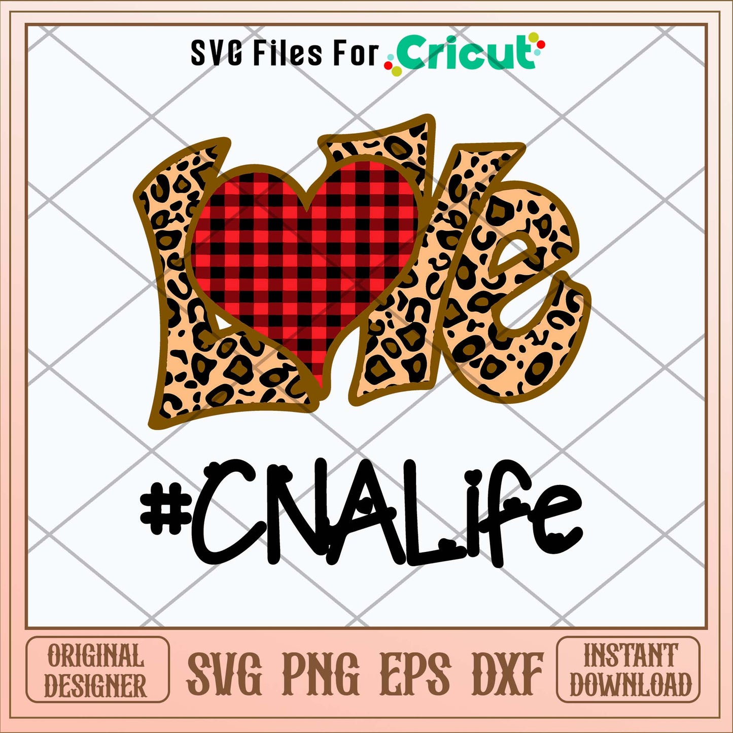 Love CNA Life Svg