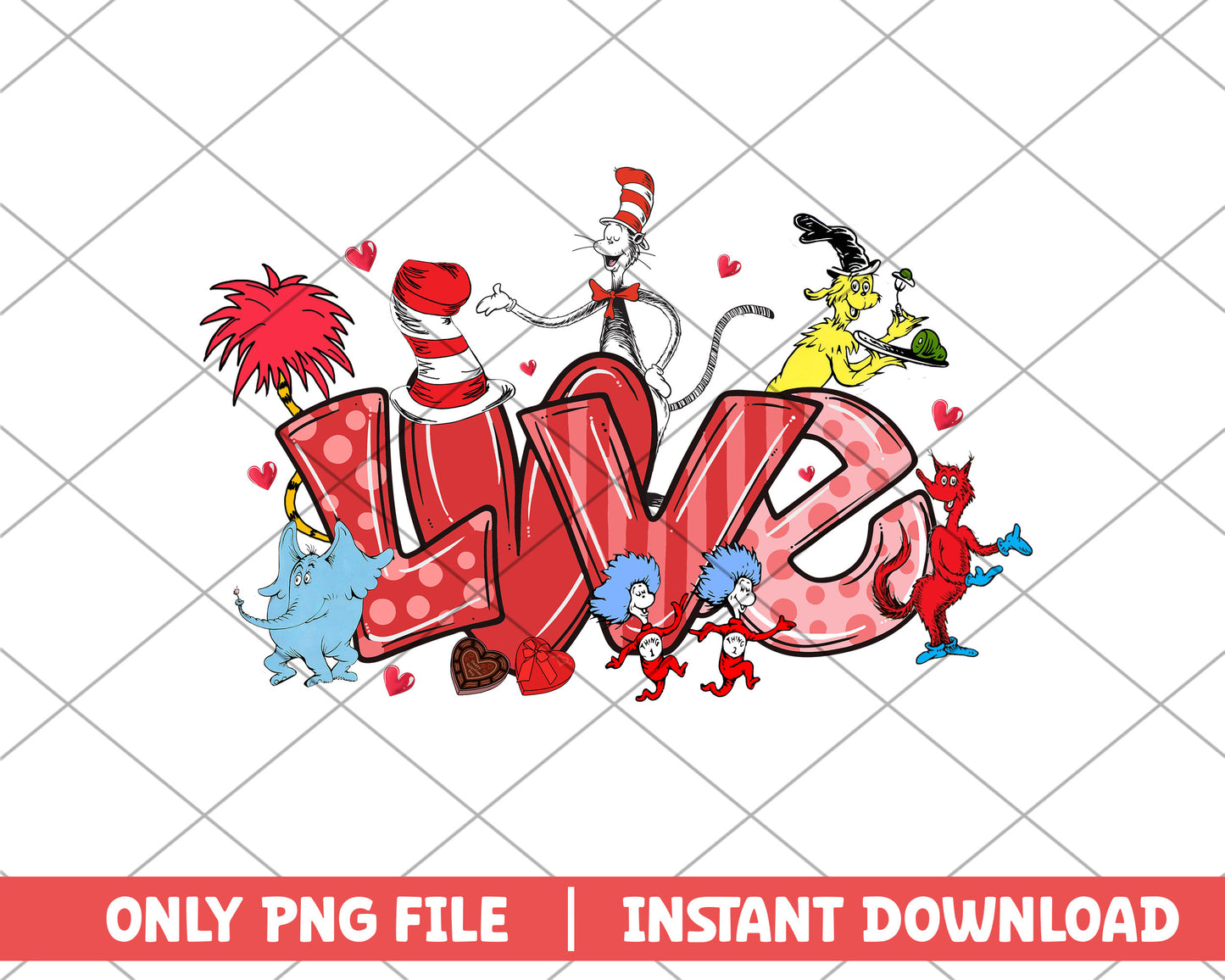 Love Dr.seuss and friends png