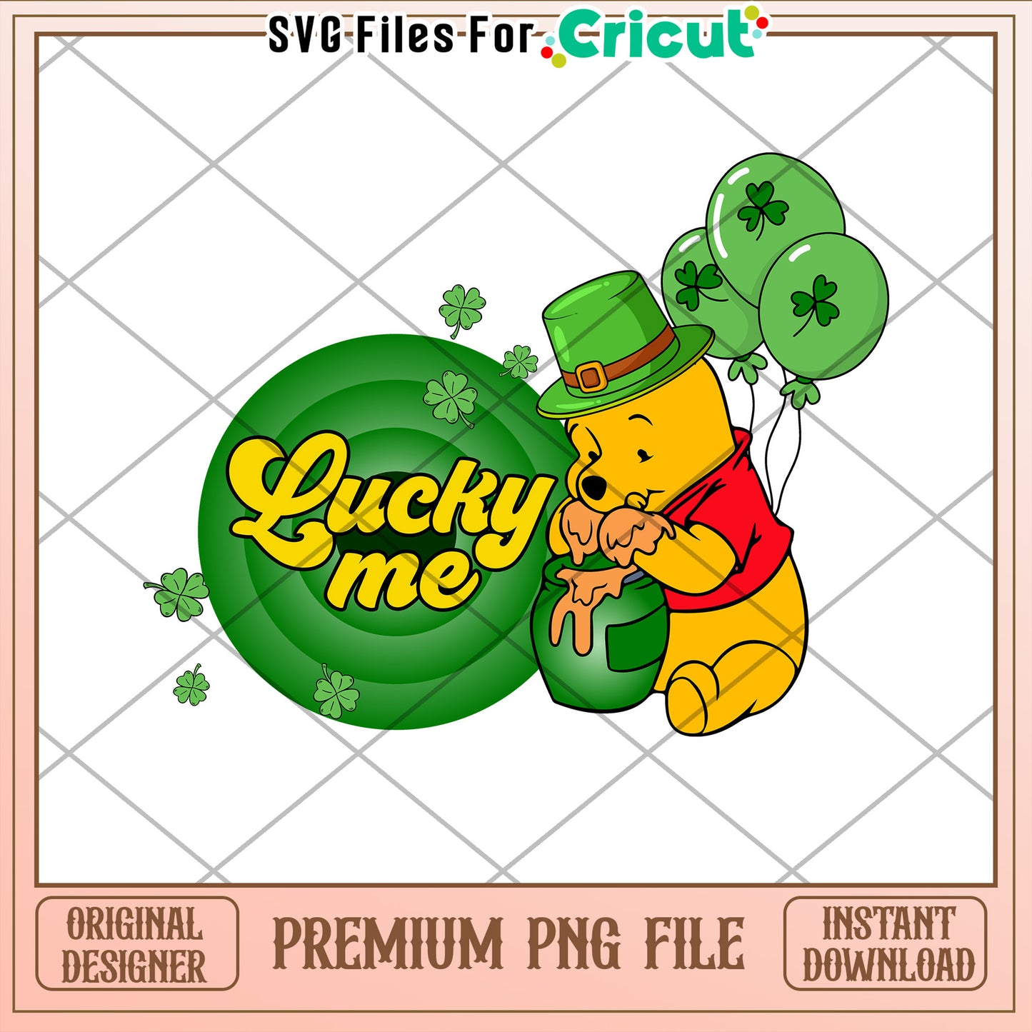 Lucky Me St Patrick's Day PNG Design for Cricut Projects