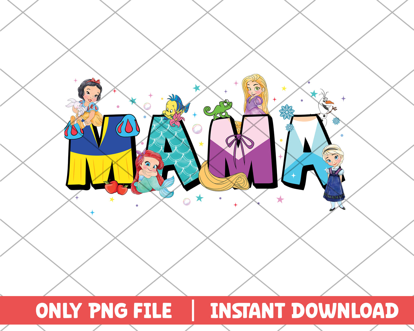 Mama Ana and elsa and fiends png