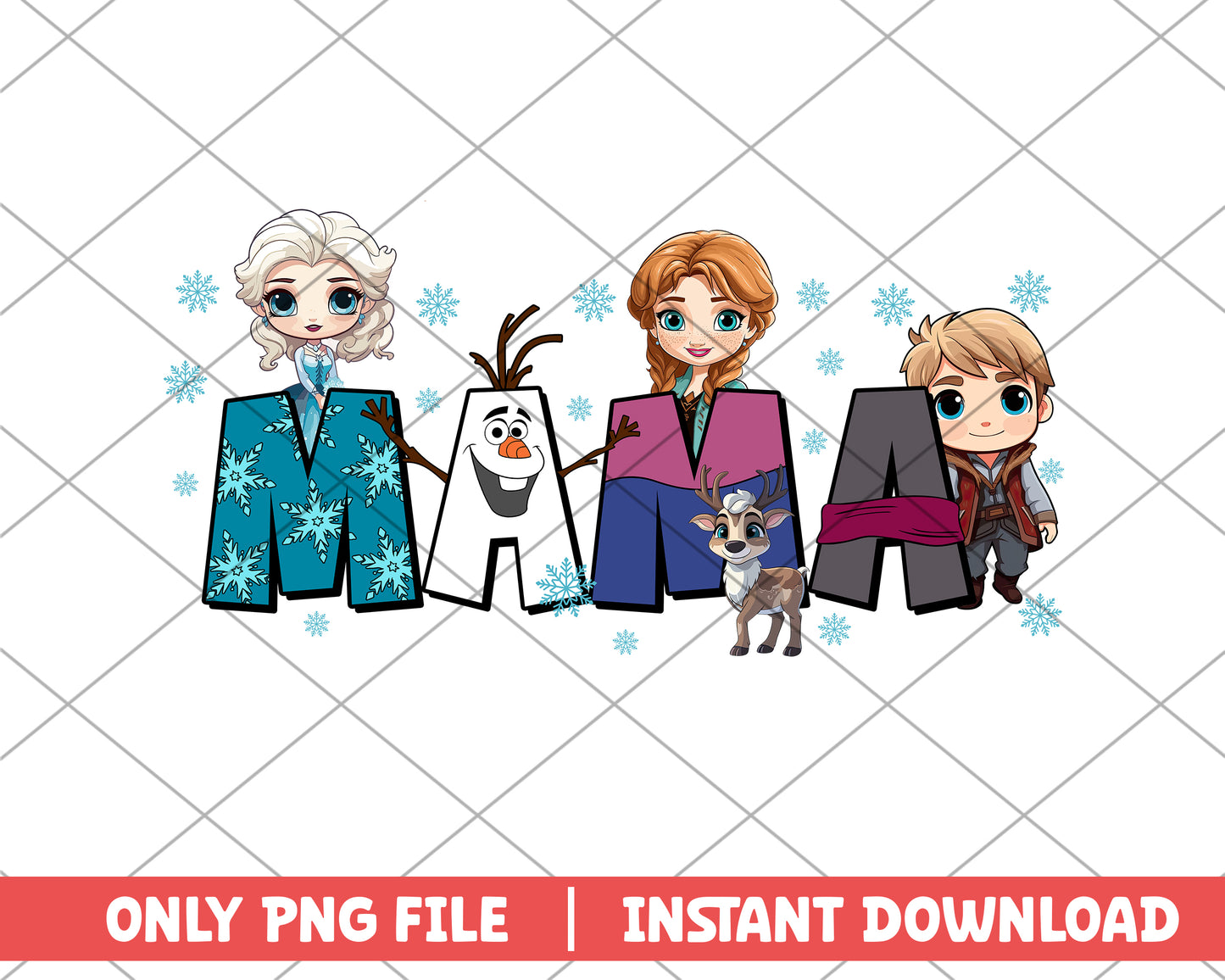Mama disney Frozen png, cartoon png