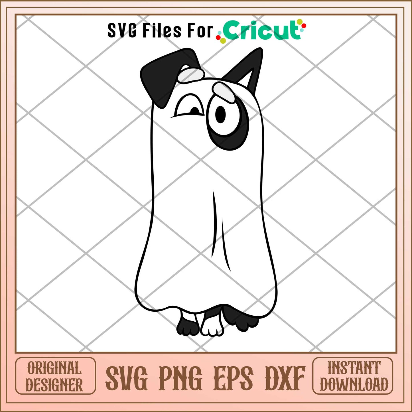 Mackenzie Bluey Halloween Svg, bluey characters svg, Digital Download