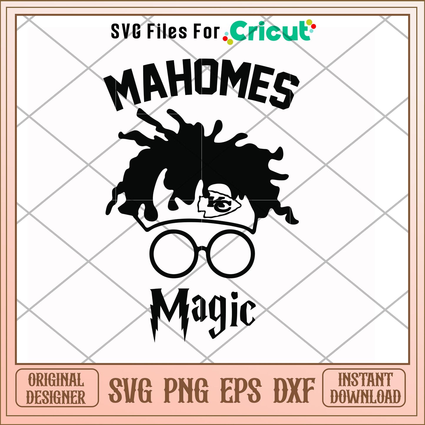 Mahomes KC magic design svg, Mahomes svg, new nfl svg