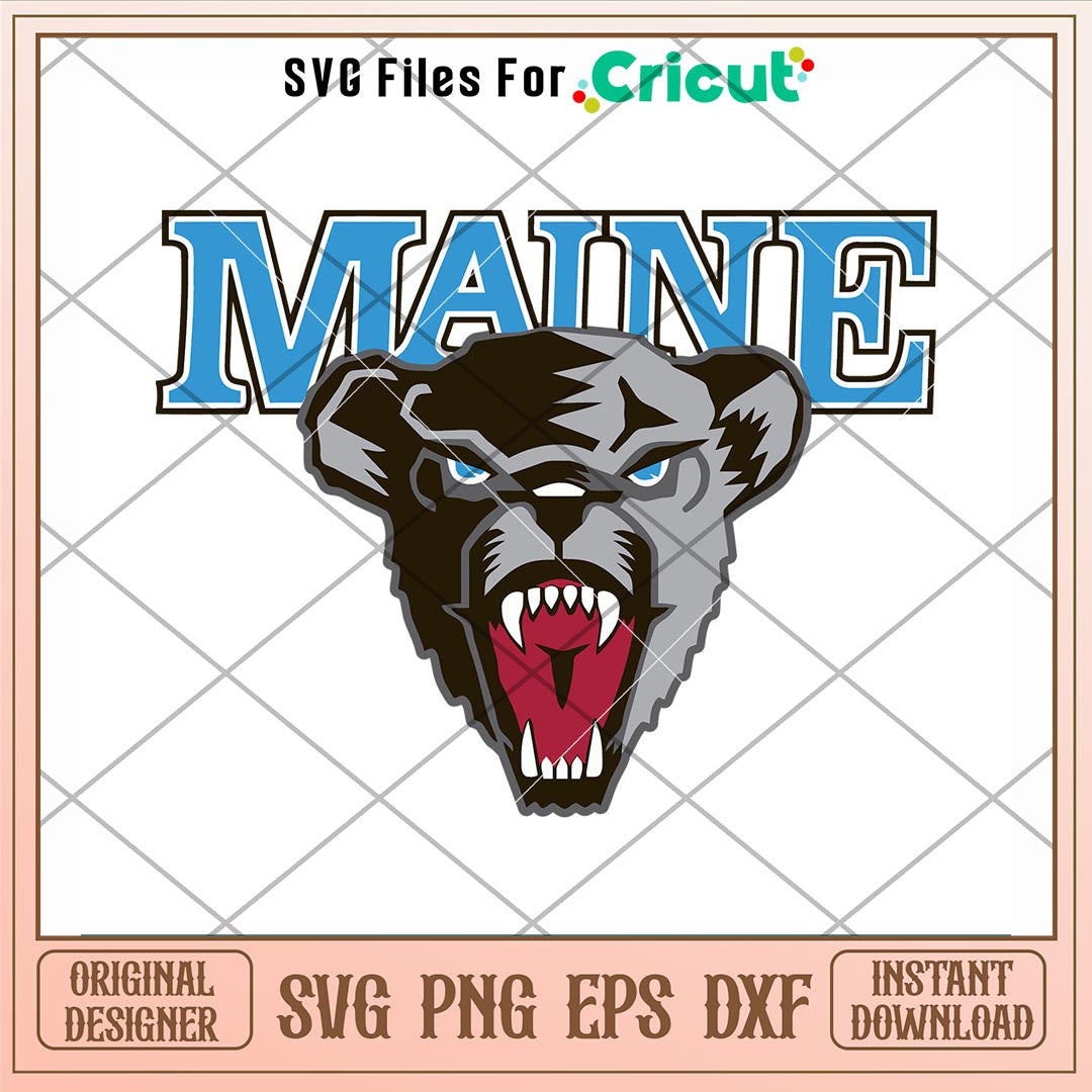 Maine Black Bears Logo Svg, Maine Black Bears Svg, NCAA Svg