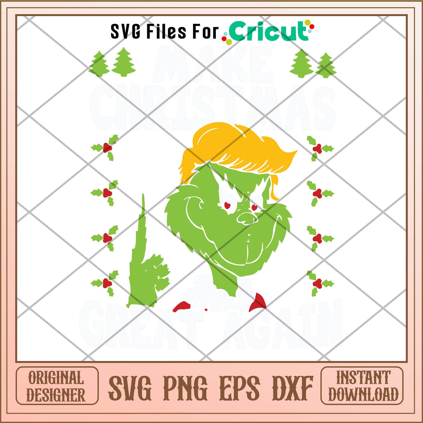 Make Christmas Great Again Grinch SVG, the grinch cartoon svg