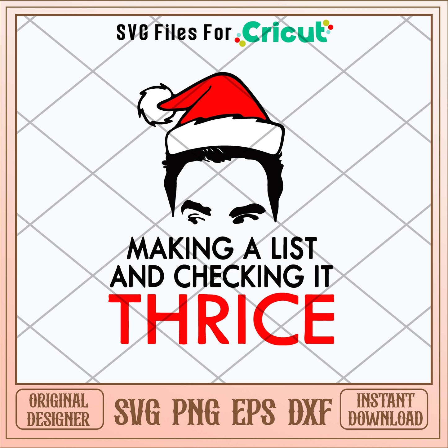 Making A List And Checking It Thrice Svg