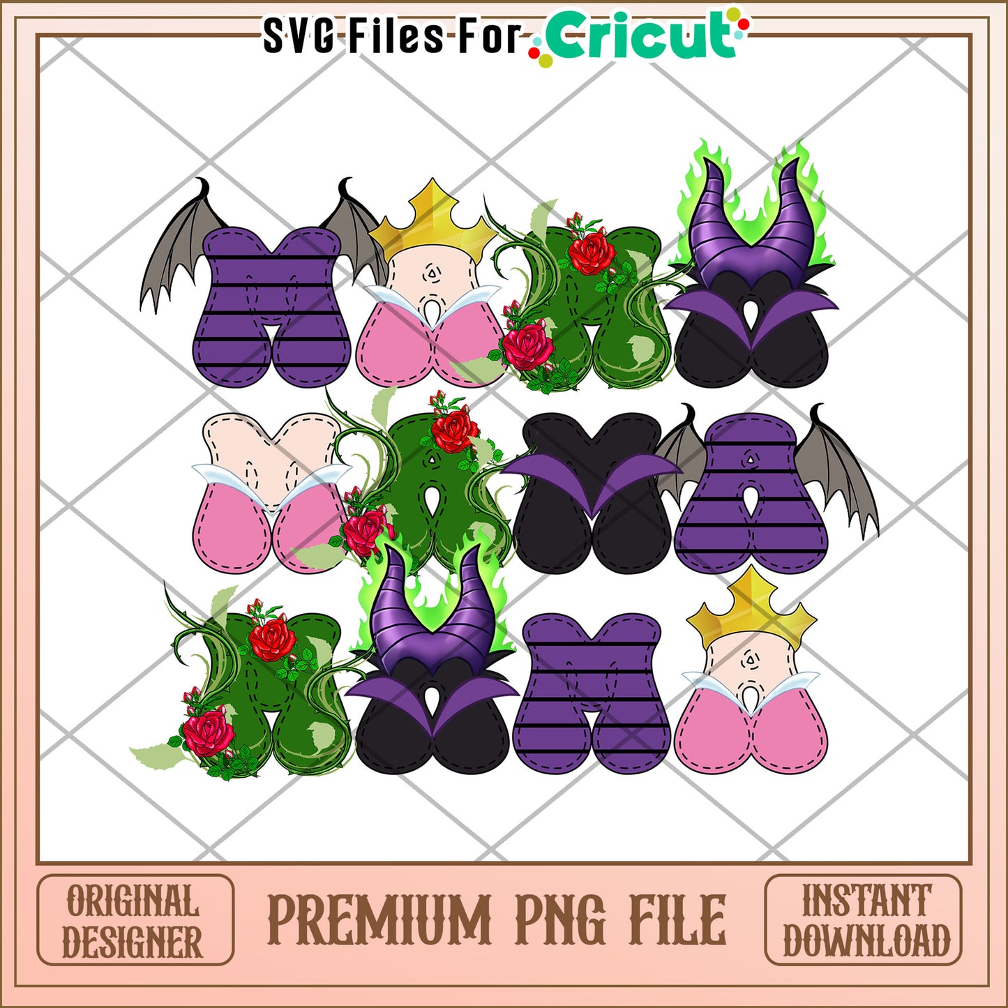 Maleficent Mama PNG Cricut Files
