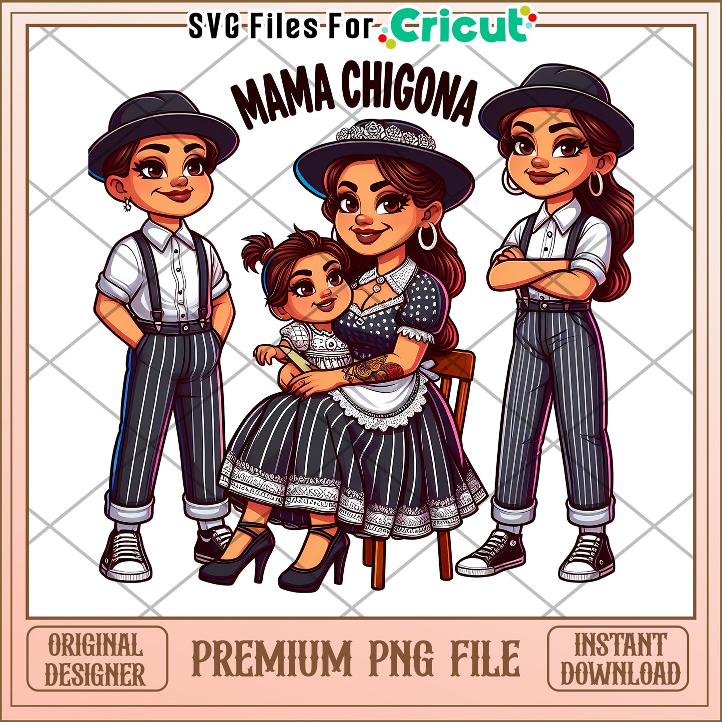 Mama Chigona PNG Family Clipart