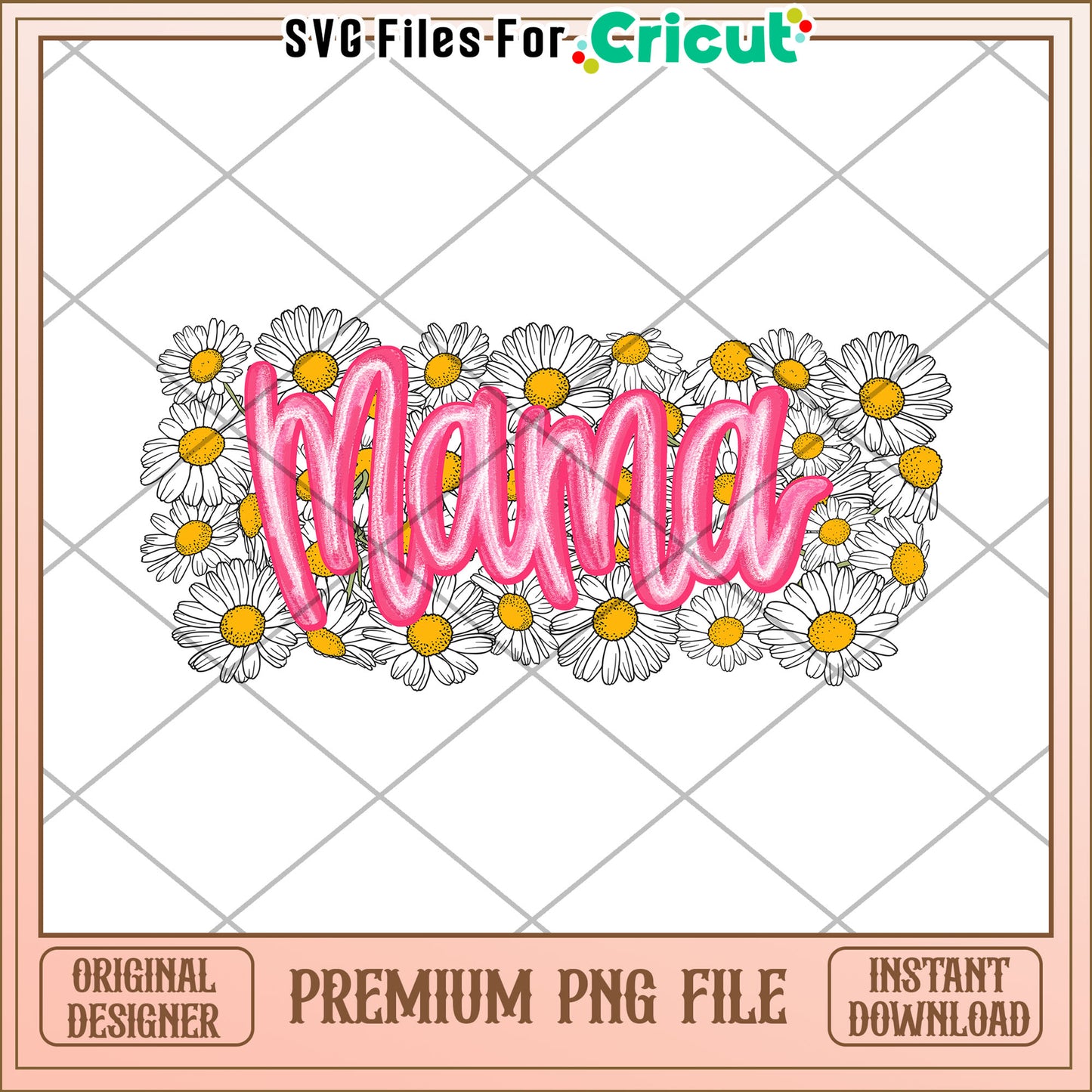 Mama Daisy PNG Floral Design Mothers Day