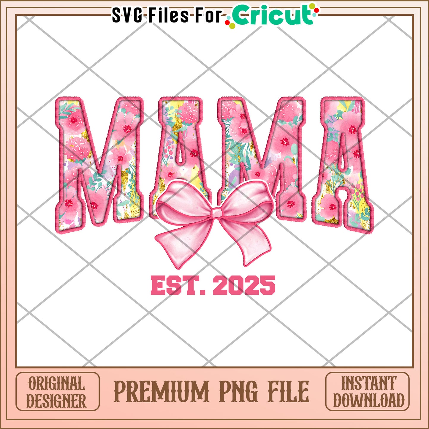 Mama Floral PNG Design 2025