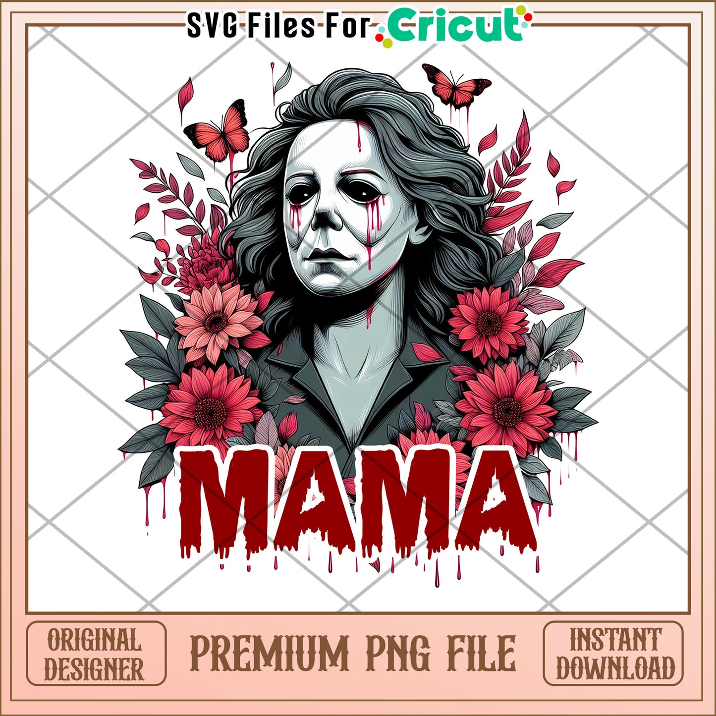 Mama Halloween PNG Floral Design