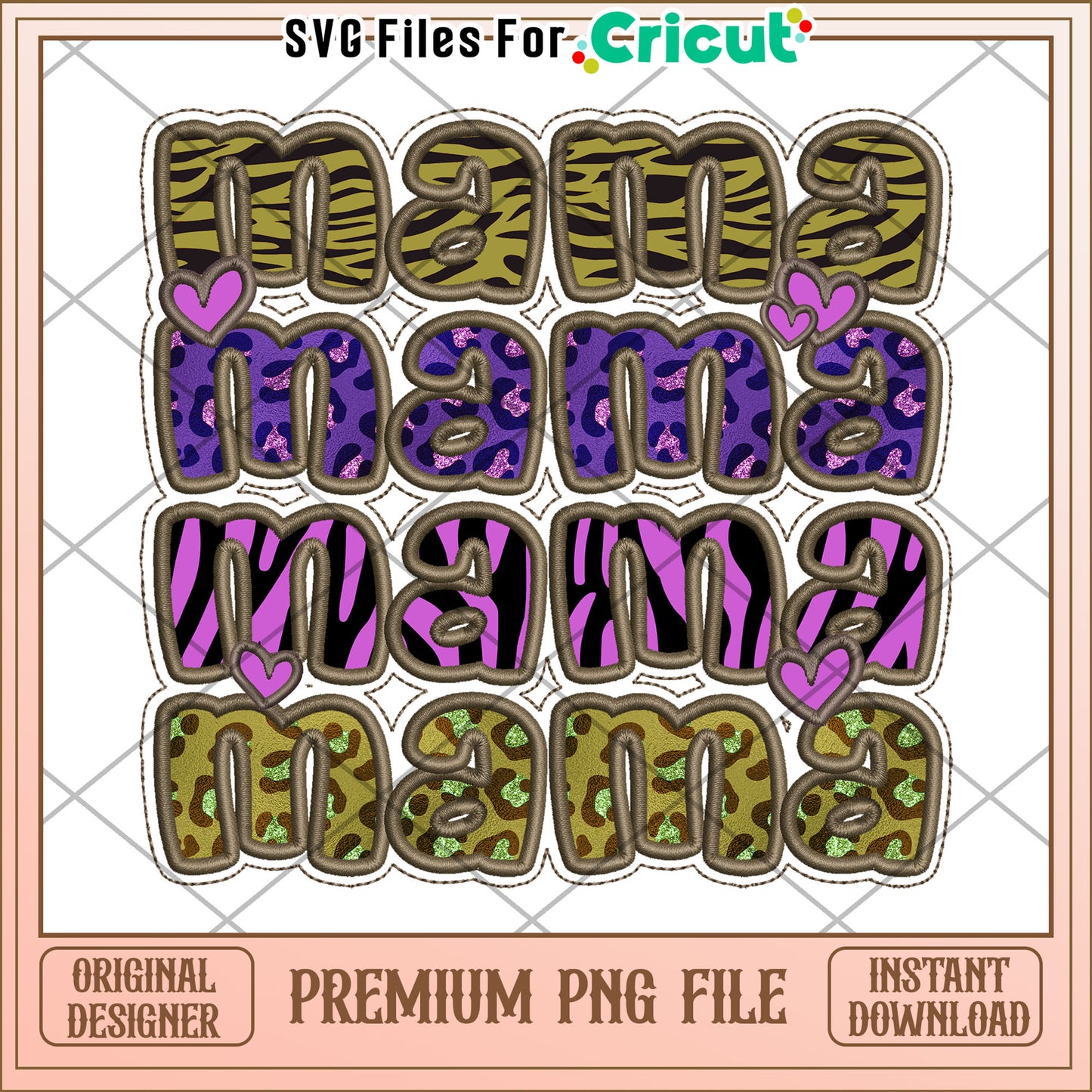 Mama Leopard Print PNG File