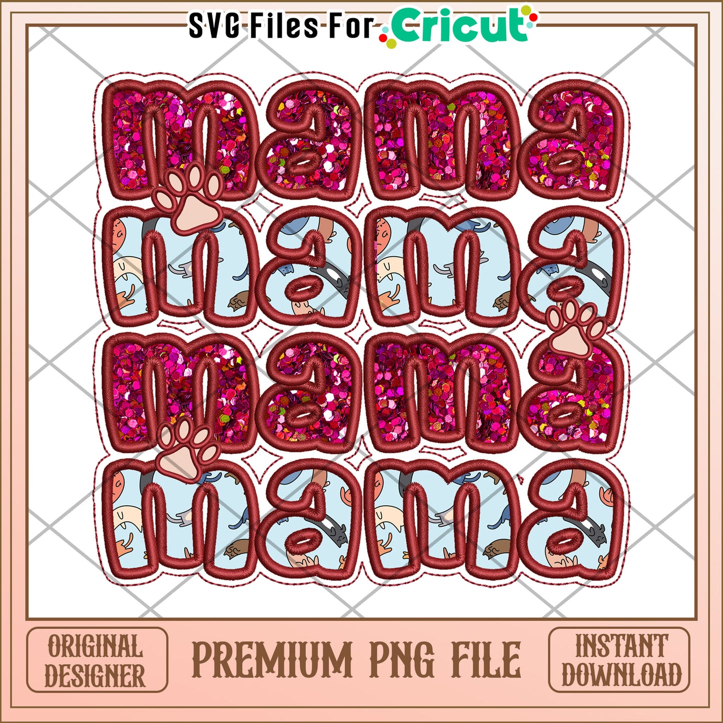Mama Mama PNG Design Pet Lover