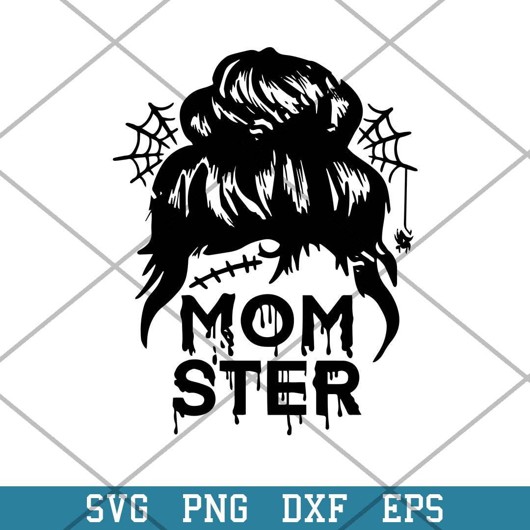 Mama Monster Skull Halloween Svg, Halloween Svg-Svgfilesforcricut
