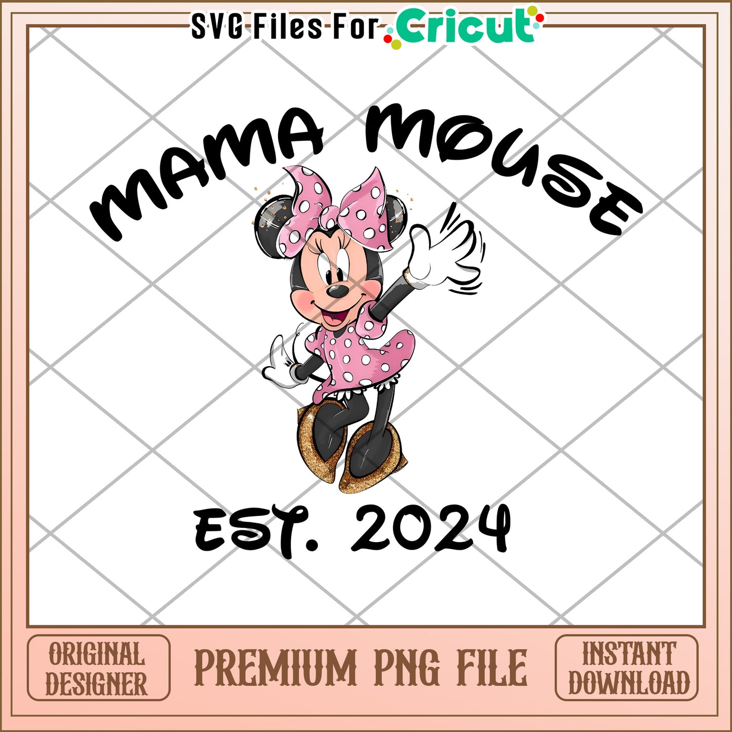 Mama Mouse PNG 2024 Cricut Design