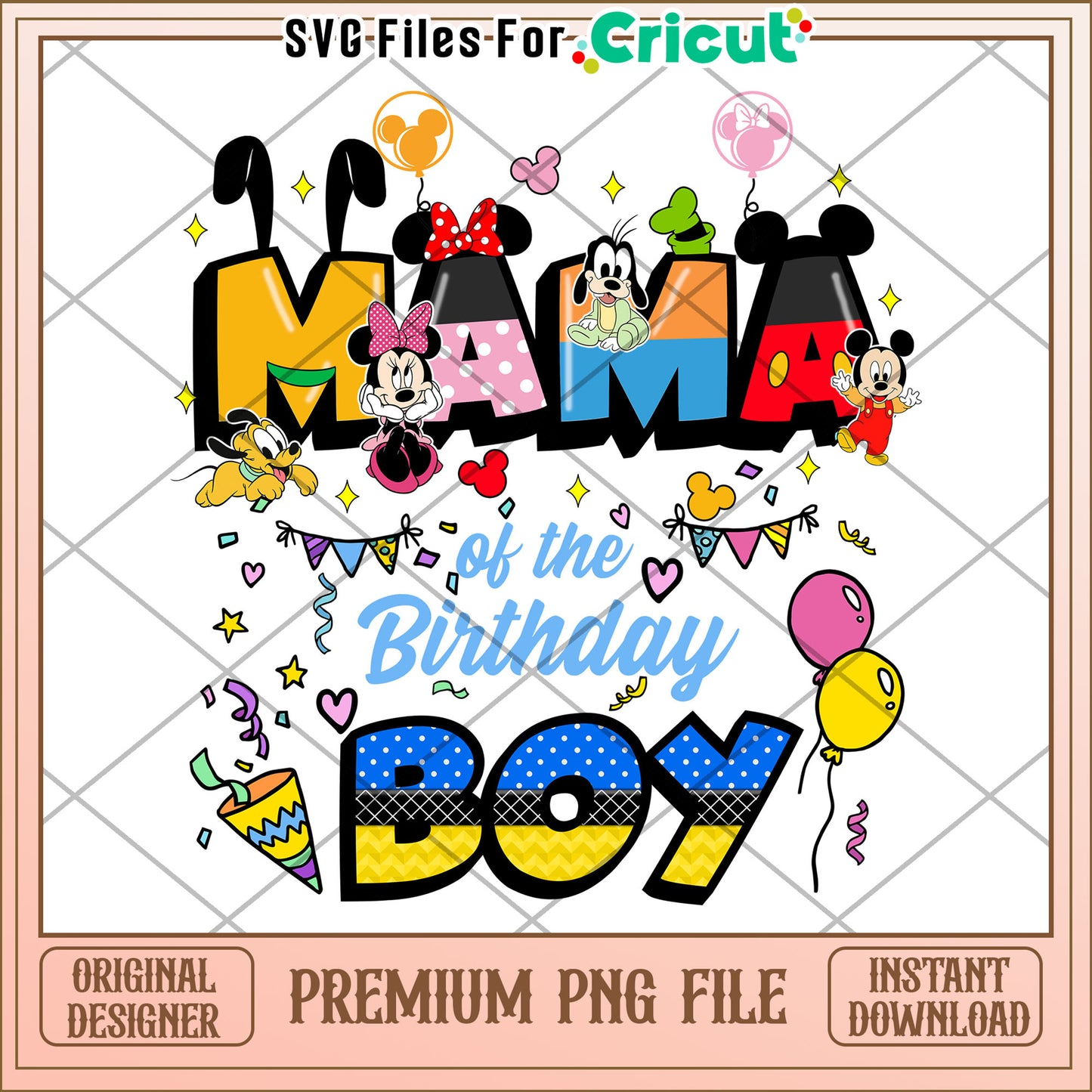Mama Of Birthday Boy Disney PNG