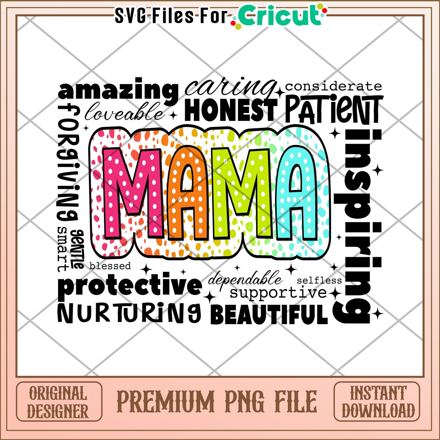 Mama PNG Design Words Of Appreciation