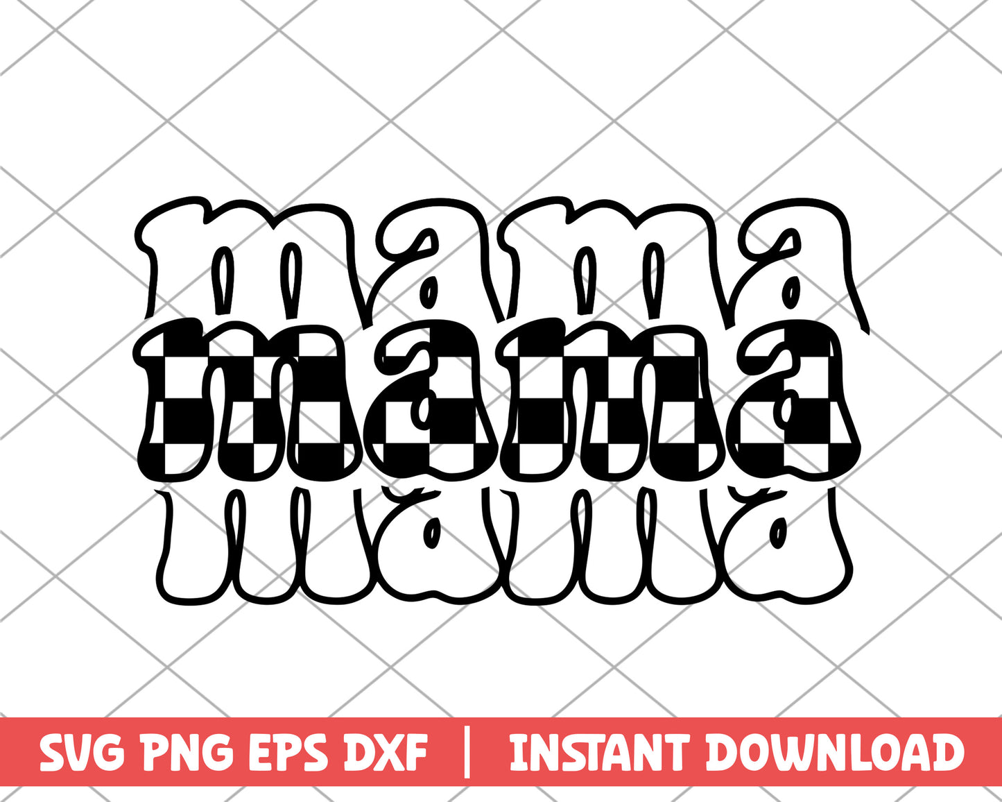Mama marsmello black mothers day svg