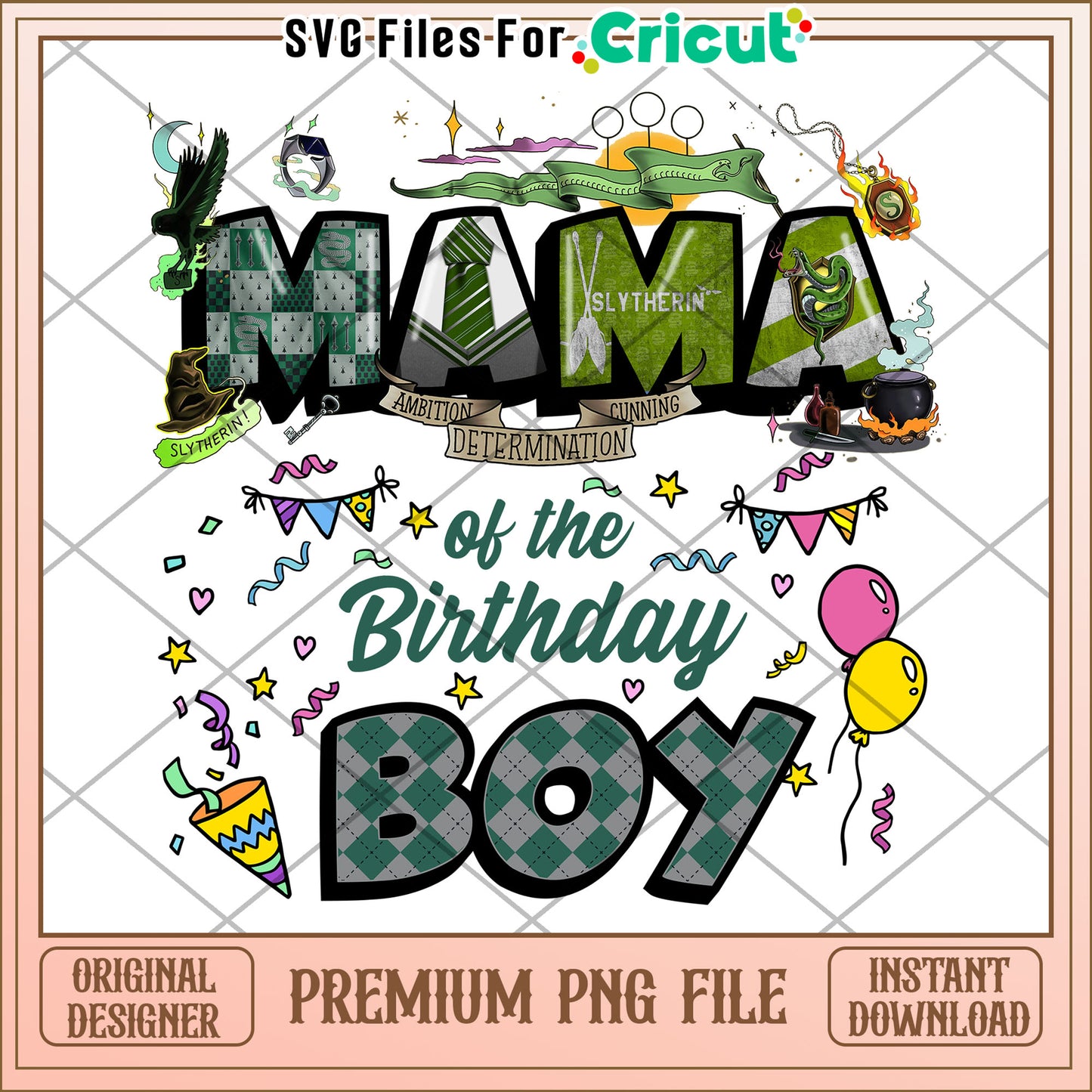 Mama of the Birthday Boy PNG