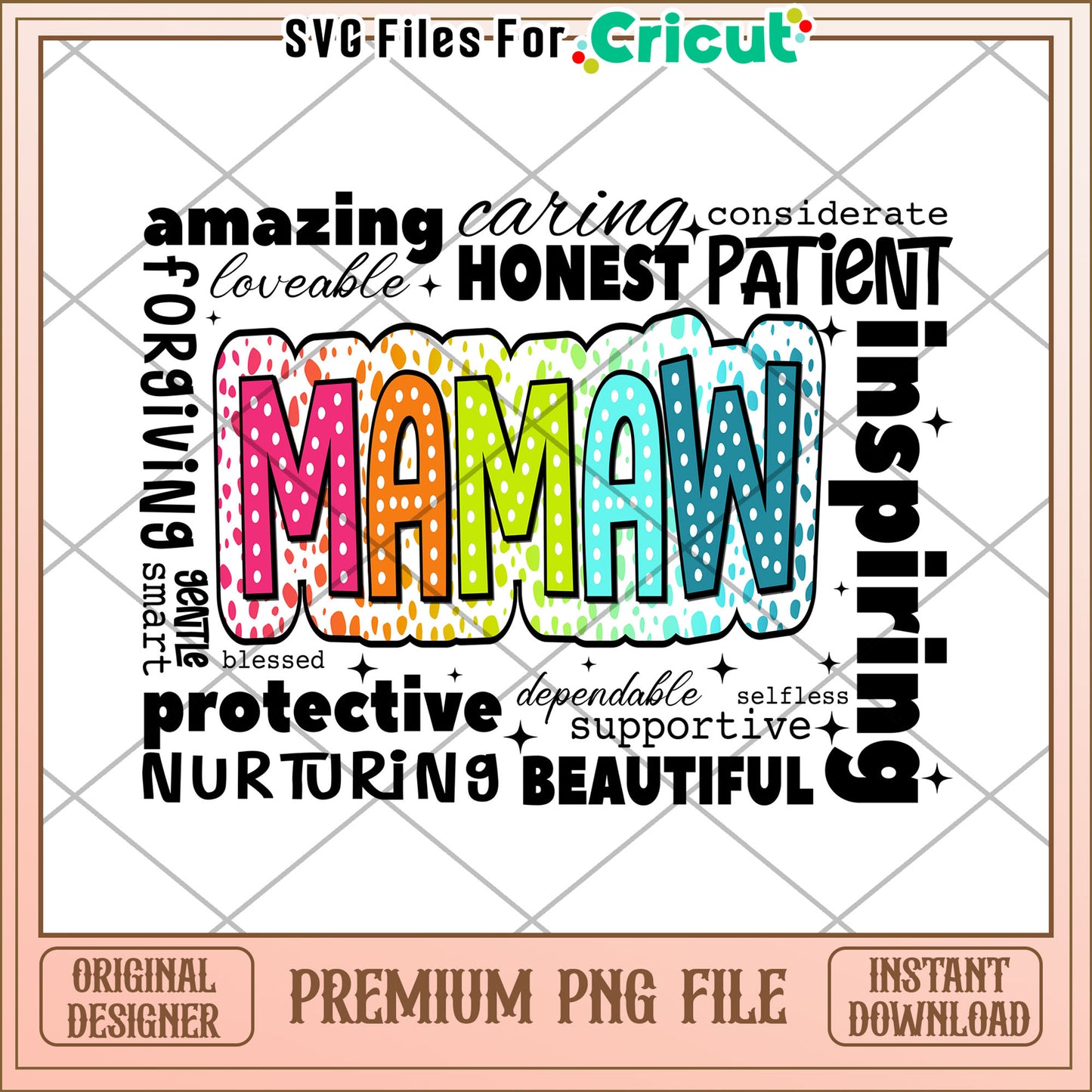 Mamaw PNG Design Printable Mothers Day