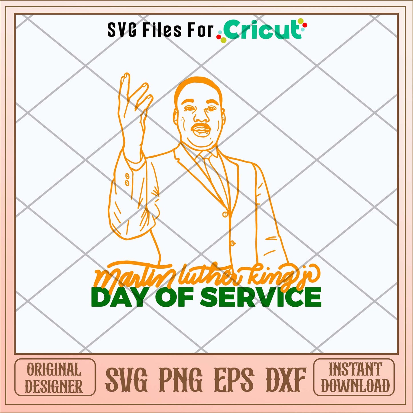 Martin Luther King Day of Service Svg
