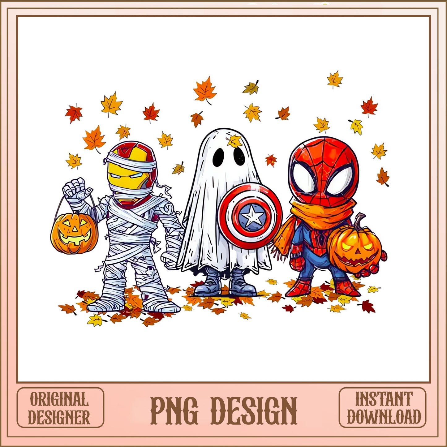 Marvel Superheroes Halloween PNG, Spiderman Halloween PNG, Trick Or Treat PNG