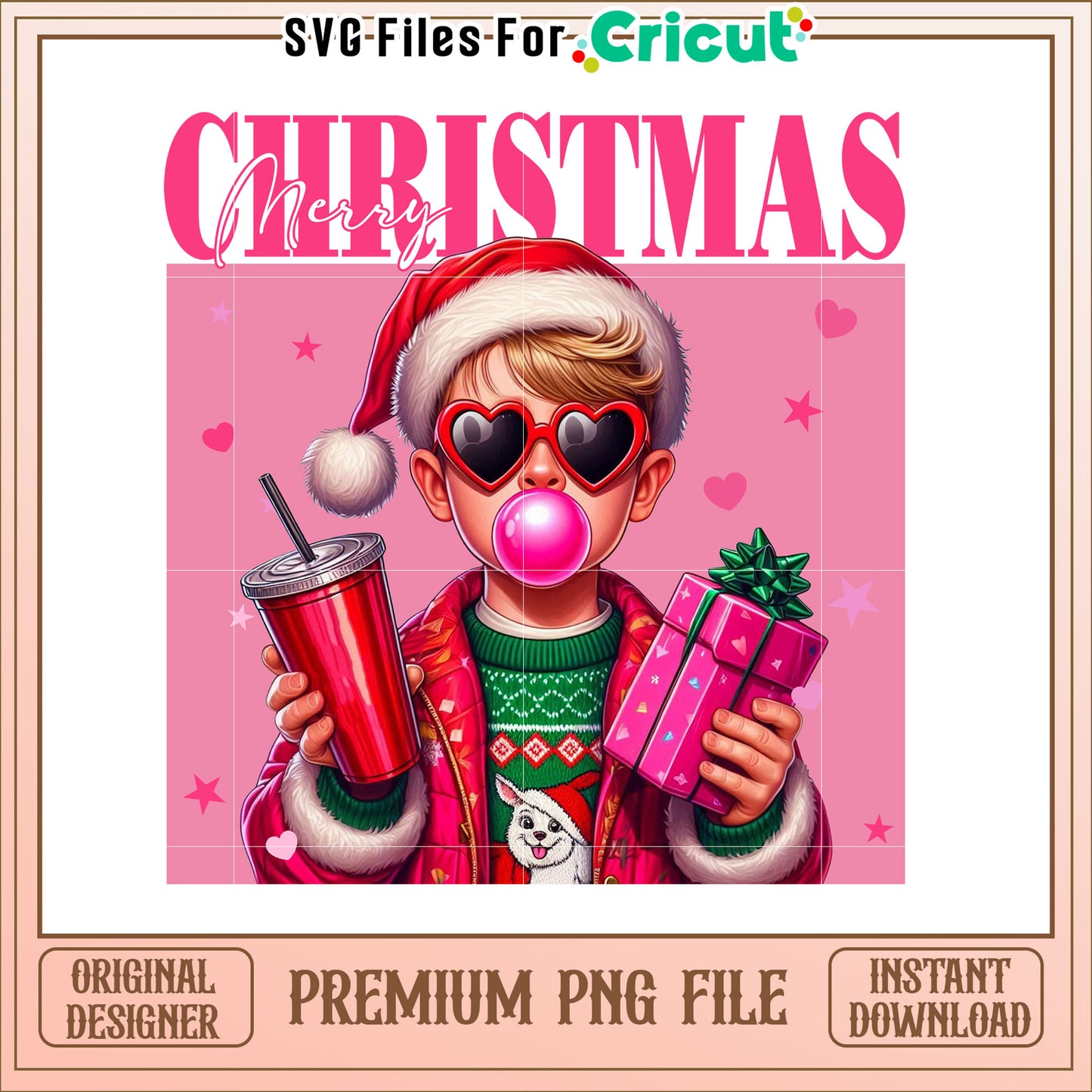 Merry Christmas Boy PNG Image