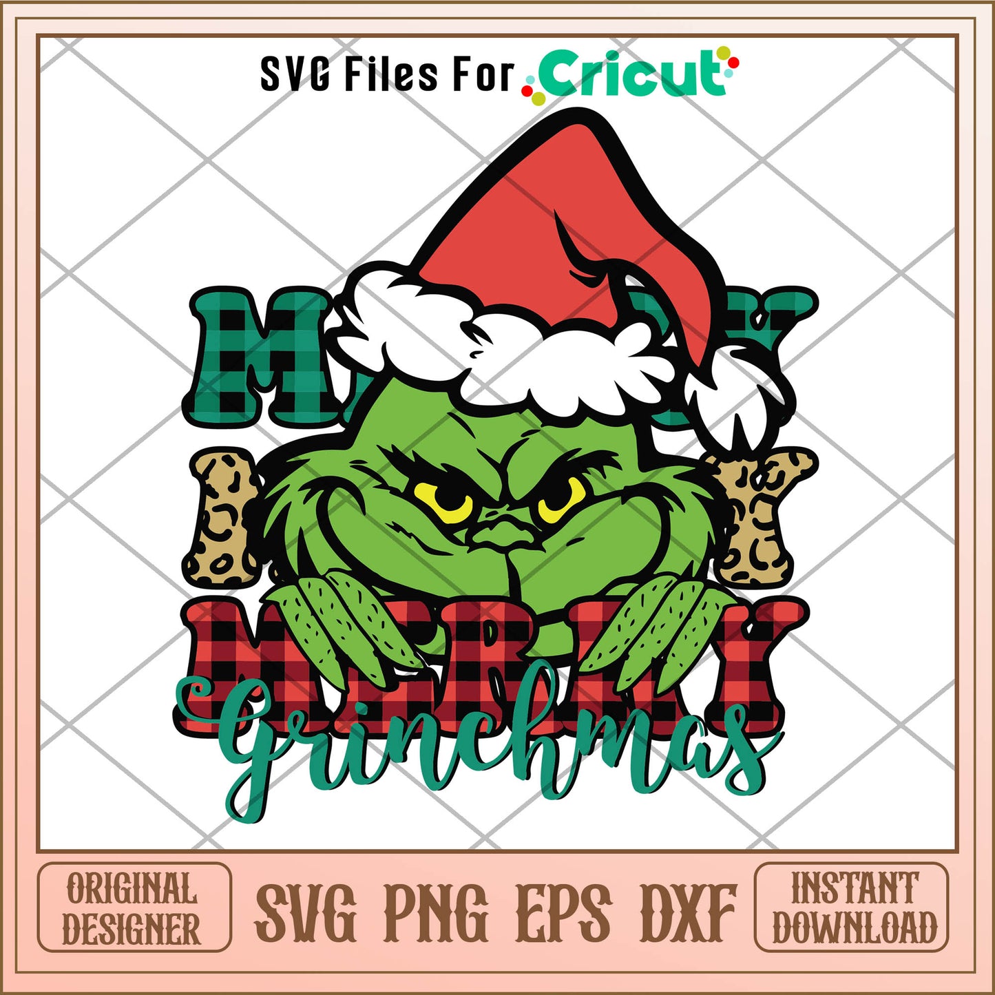 Merry Grinchmas Santa Hat SVG, characters from whoville svg
