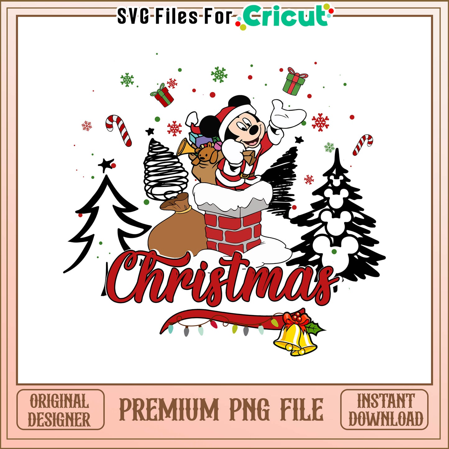 Merry christmas mickey mouse chimney png, mickey mouse clubhouse png