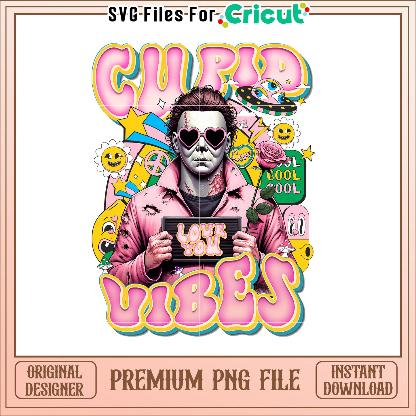 Michael Myers Pink Vibes PNG