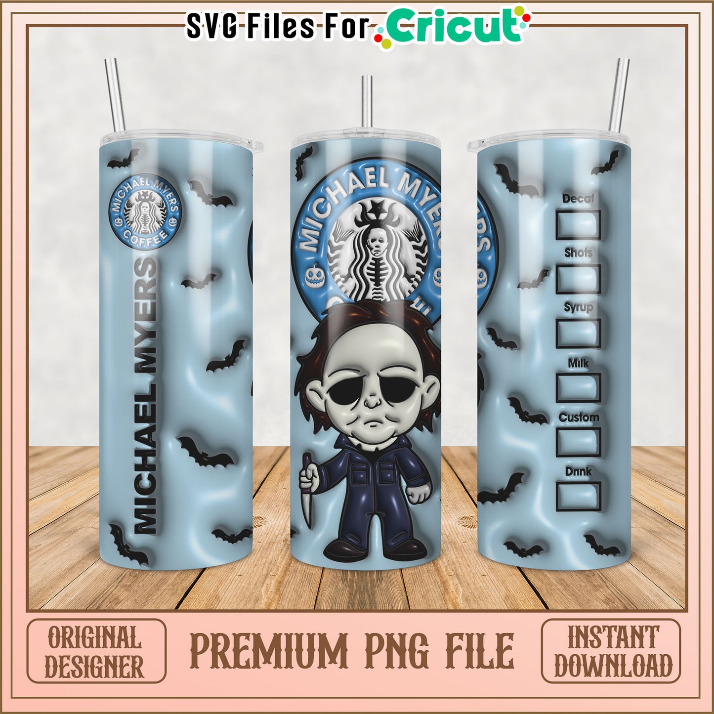 Michael Myers Tumbler PNG Design