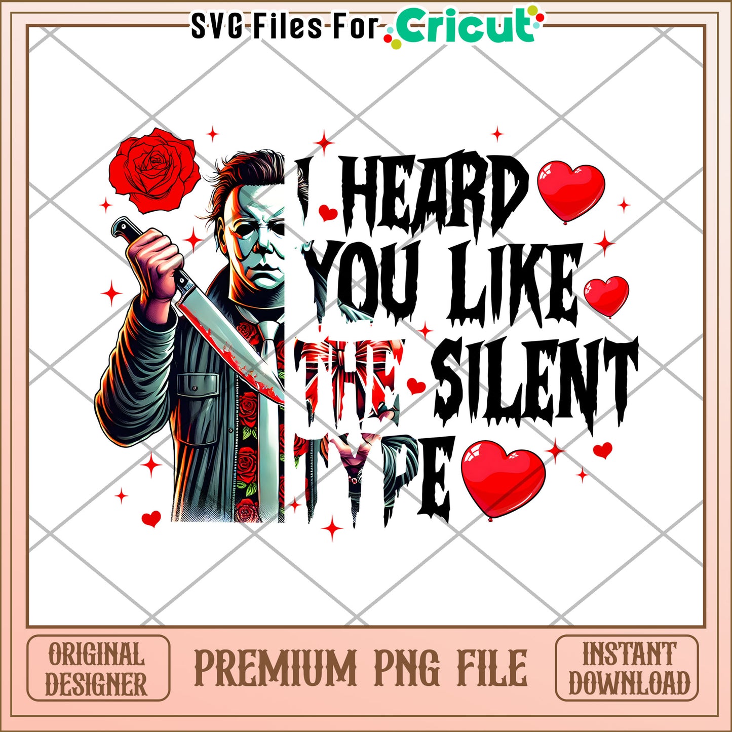 Michael Myers Valentine PNG Design