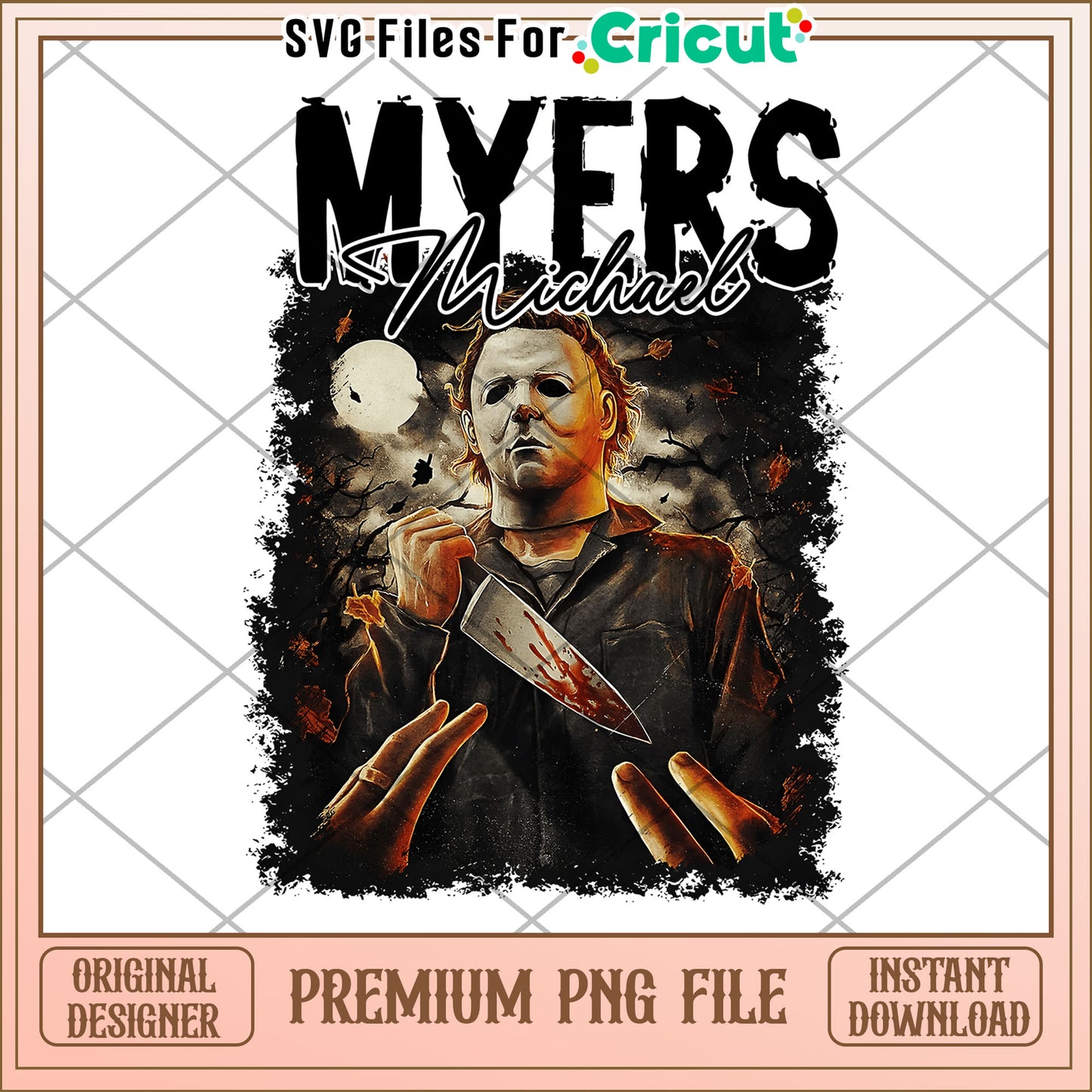 Michael myers design png, halloween holiday png, horror halloween png