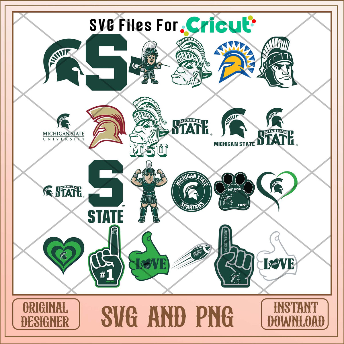 Michigan State Spartans svg, Michigan State Spartans svg bundle, NCAA svg