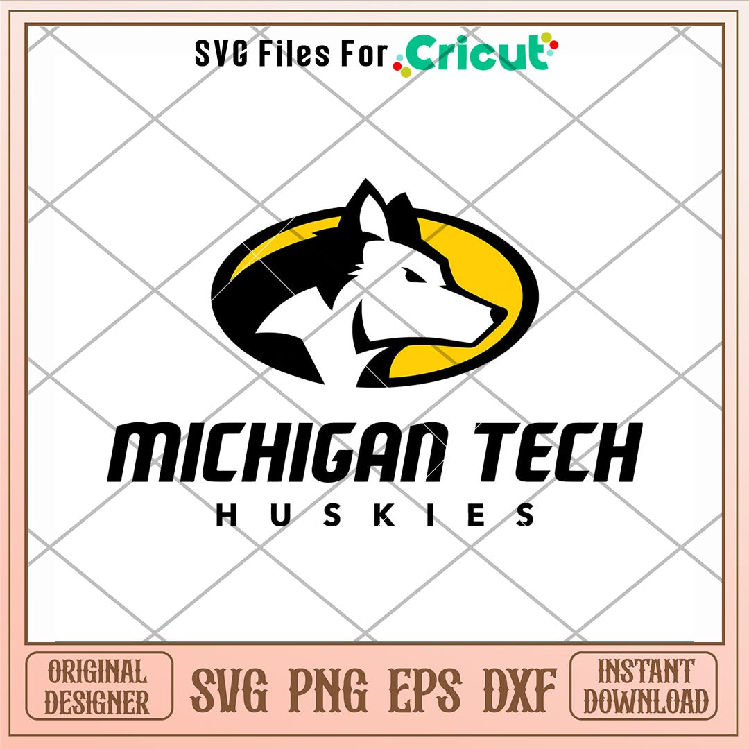 Michigan Tech Huskies Logo Svg, Michigan Tech Huskies Svg, NCAA Svg