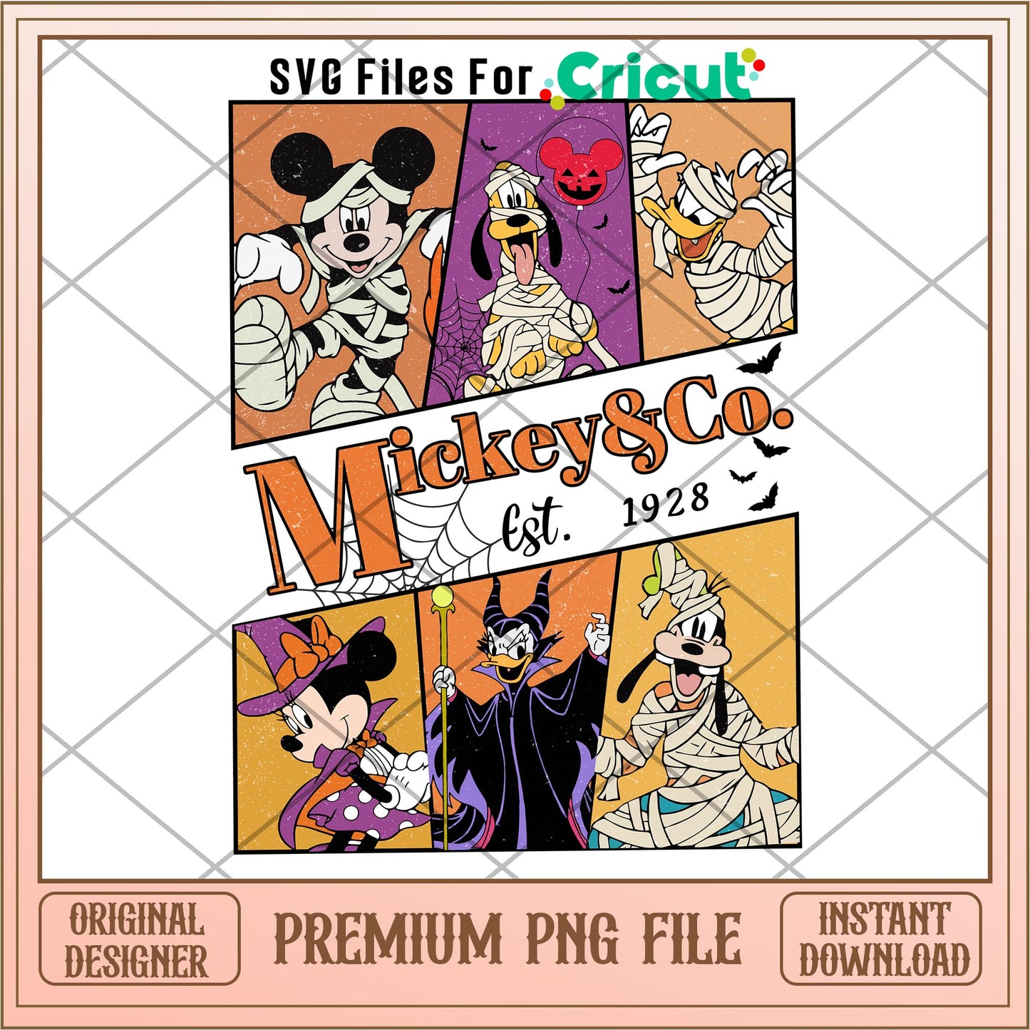 Mickey And Co est 1928 png, Disney characters png, Digital Download