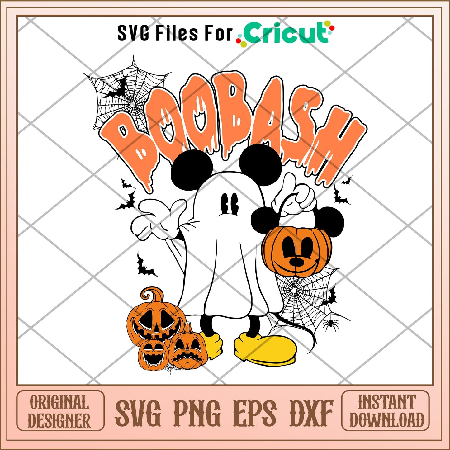 Mickey Boo Bash Halloween svg, Disney characters svg, Digital Download