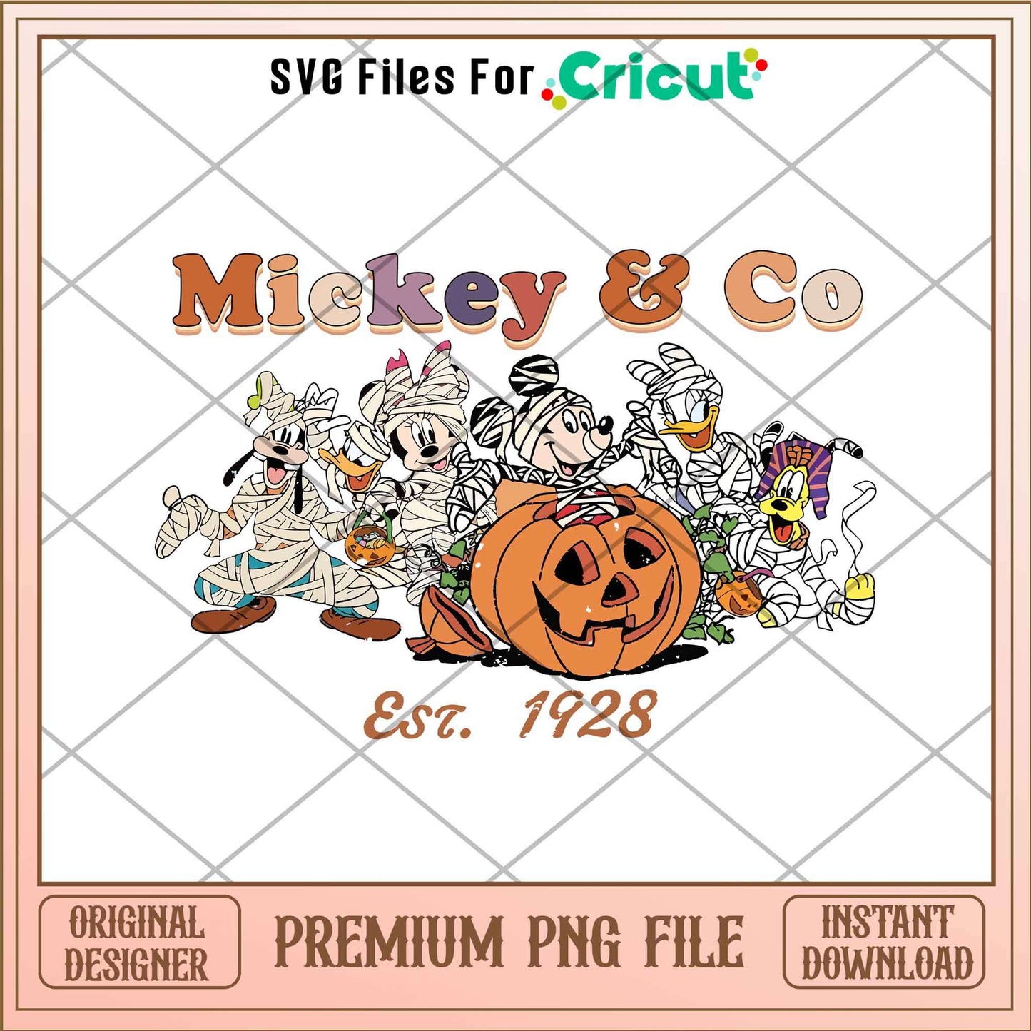Mickey Co Est 1928 png, Disney characters png, Digital Download