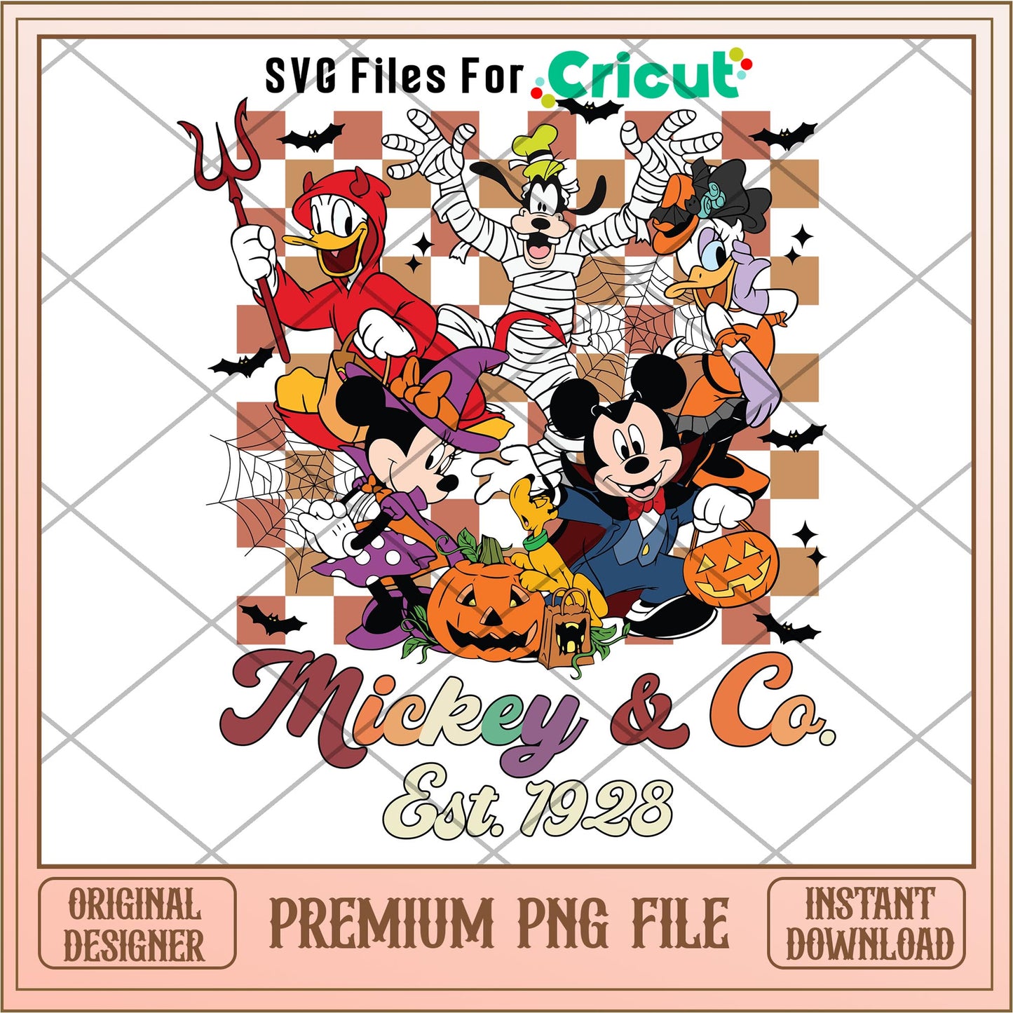 Mickey Co Est 1928 png, Disney characters png, Digital Download