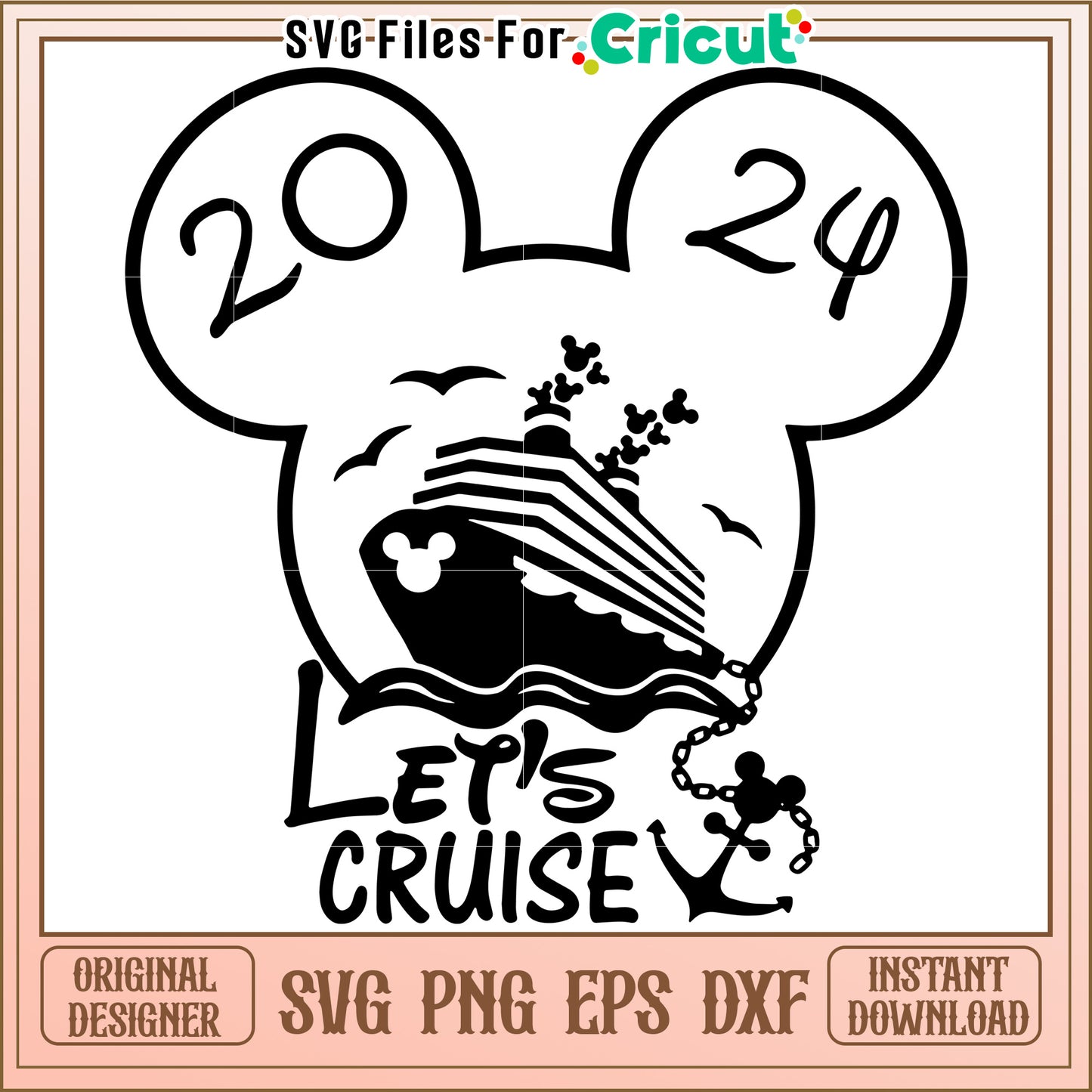 Mickey Cruise 2024 SVG Cut Files