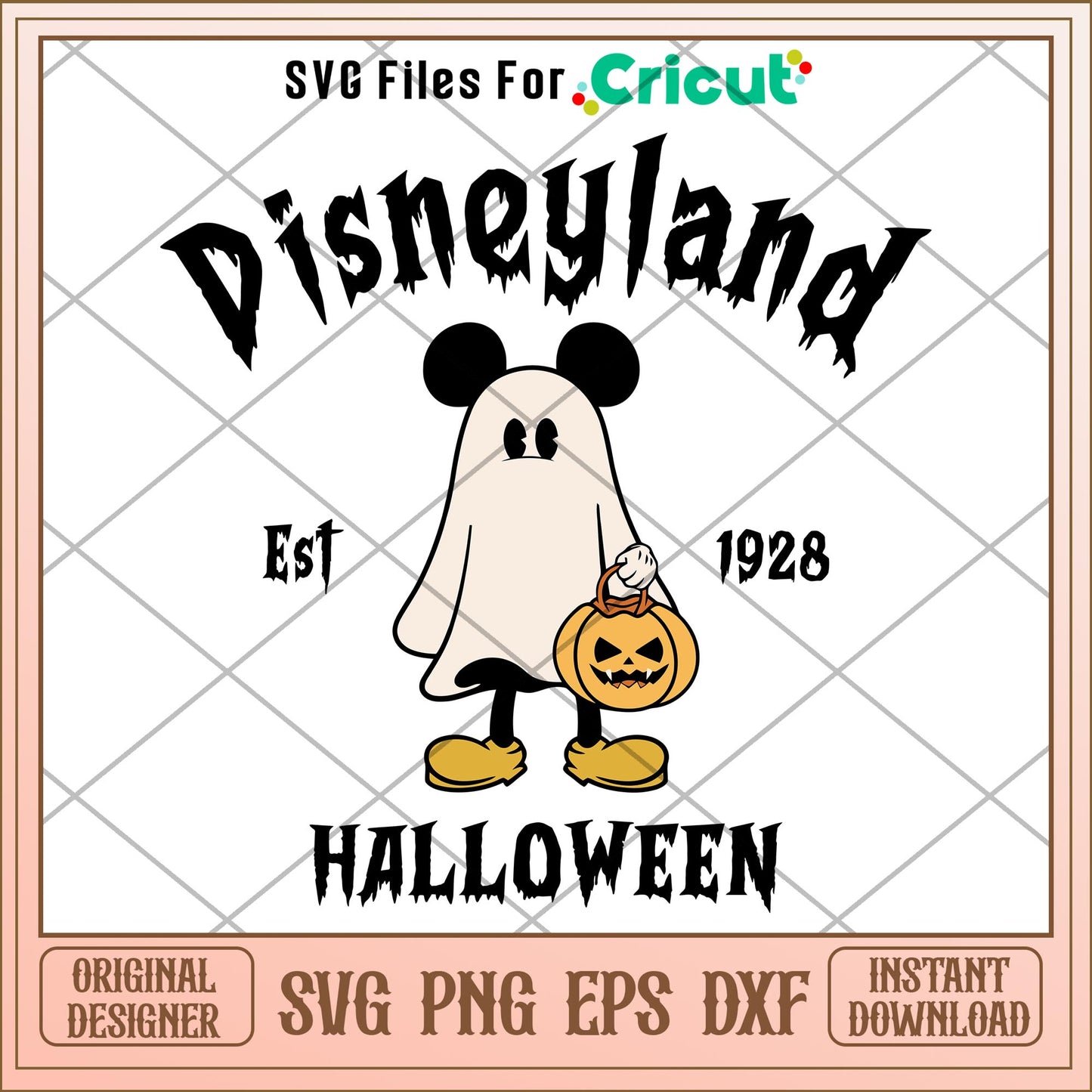 Mickey Disneyland Est 1928 Halloween svg, Disney characters svg, Digital Download